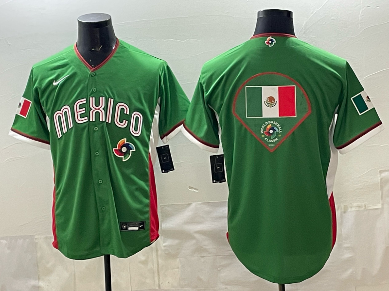 Men 2026 World Cub USA blank green Nike MLB Jersey 007